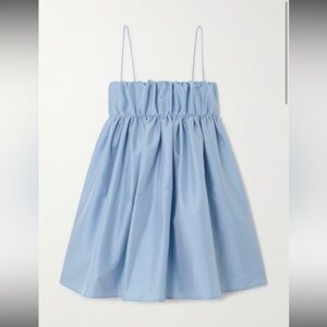 BERNADETTE Birgit taffeta blue satin mini dress